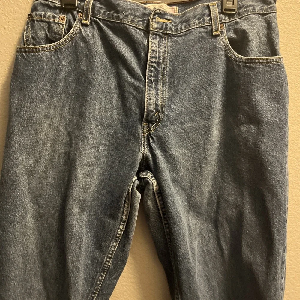 Signature Levi‎ Strauss Womens Relaxed Fit  Jeans Sz 16 Short Medium Wash